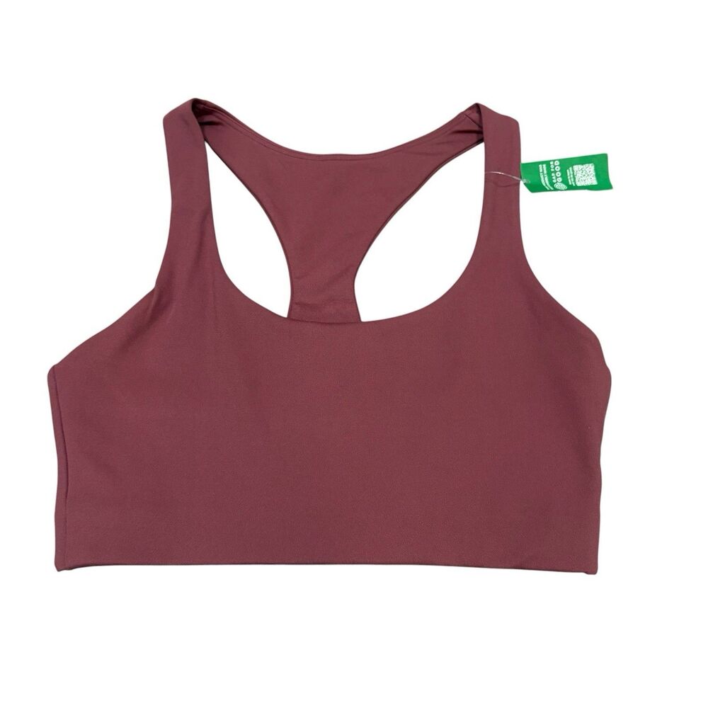 GapFit Power Basic Medium Impact Sports Bra Crushed Berry Purple Size S